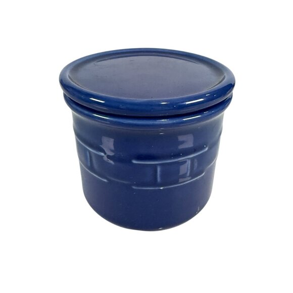 Longaberger Other - Longaberger Salt Crock Pottery Woven Traditions With Lid / Coaster